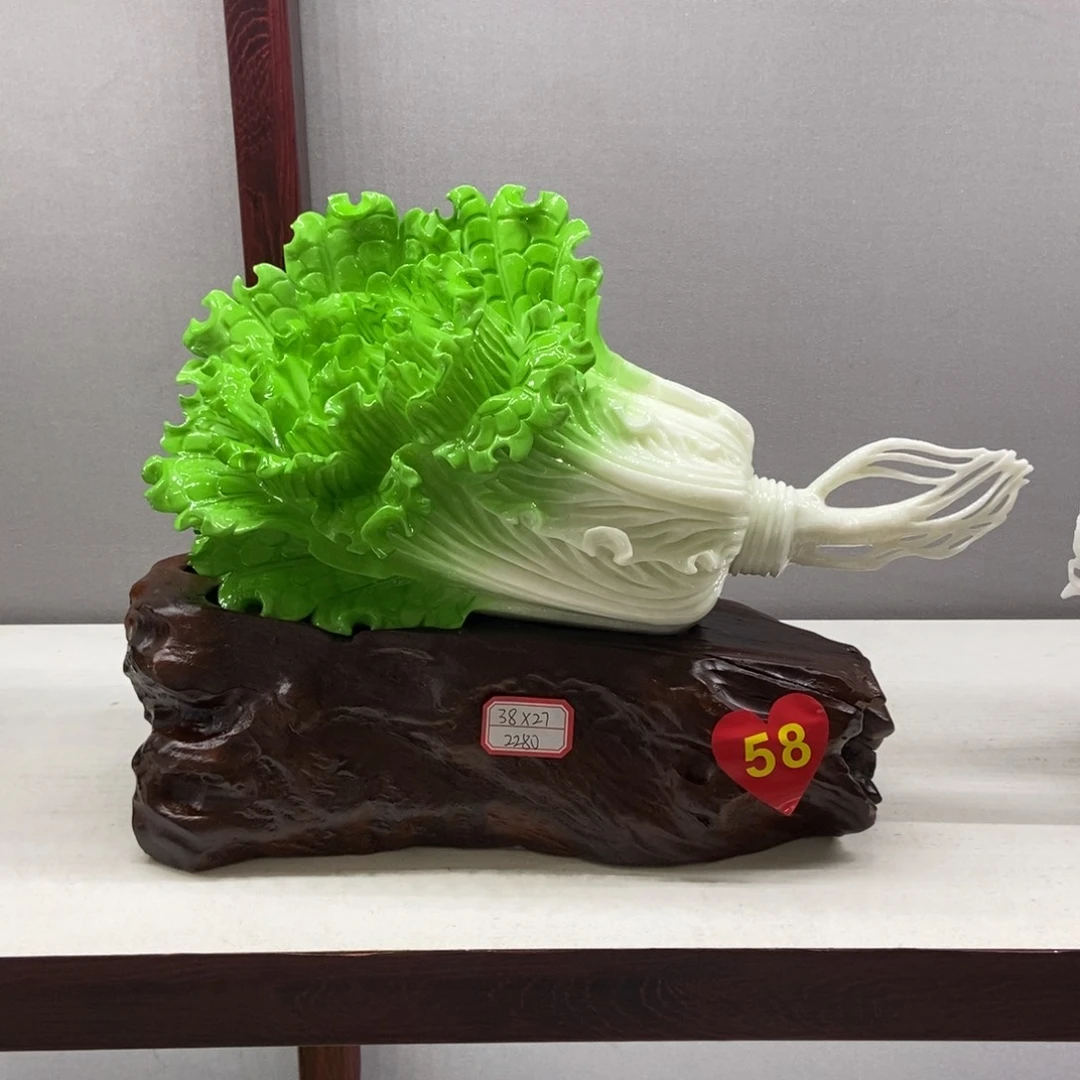 用***5玉白菜摆件家居摆件