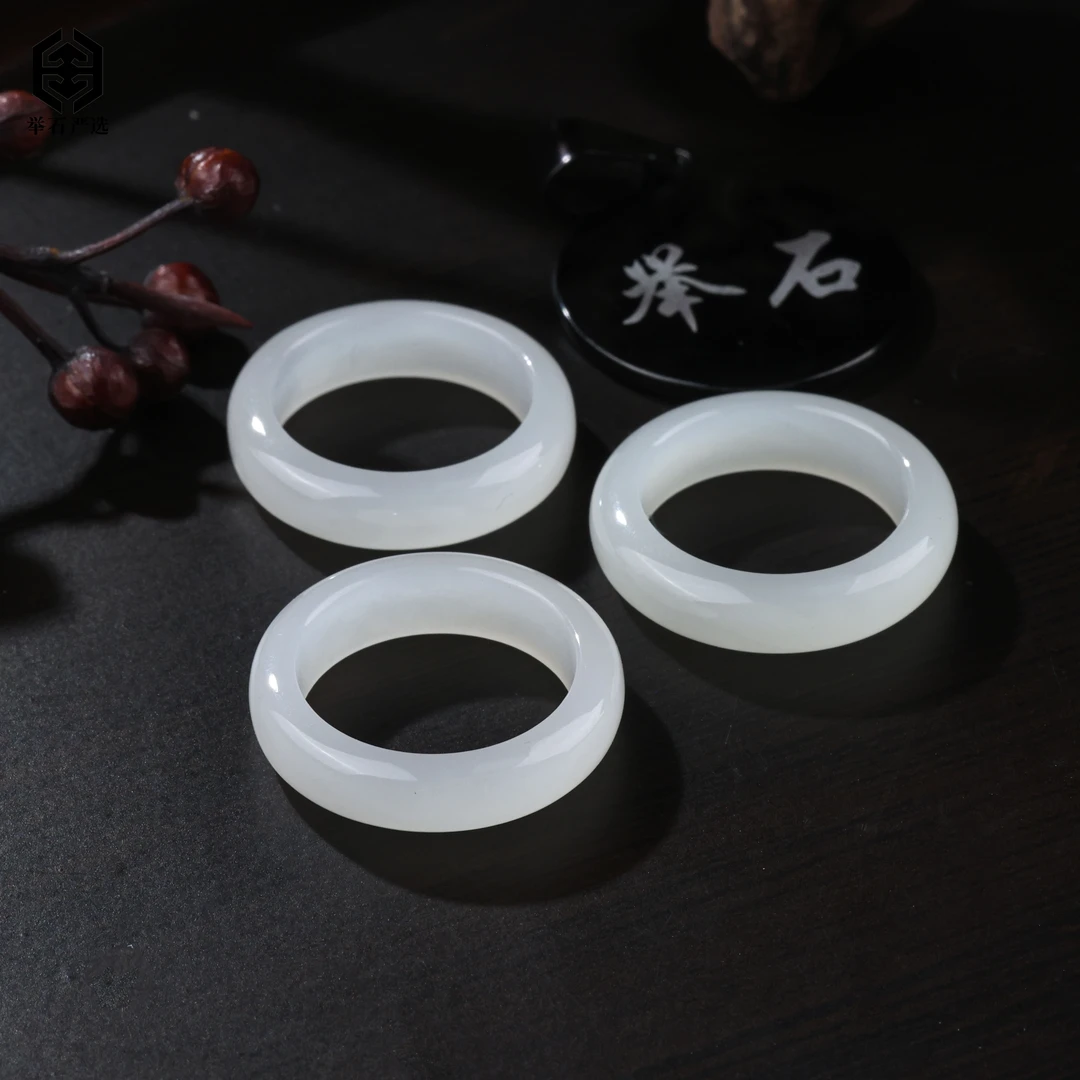 【举石严选】H0622-1980-82和田玉戒圈（一件/多样性发/自选）u