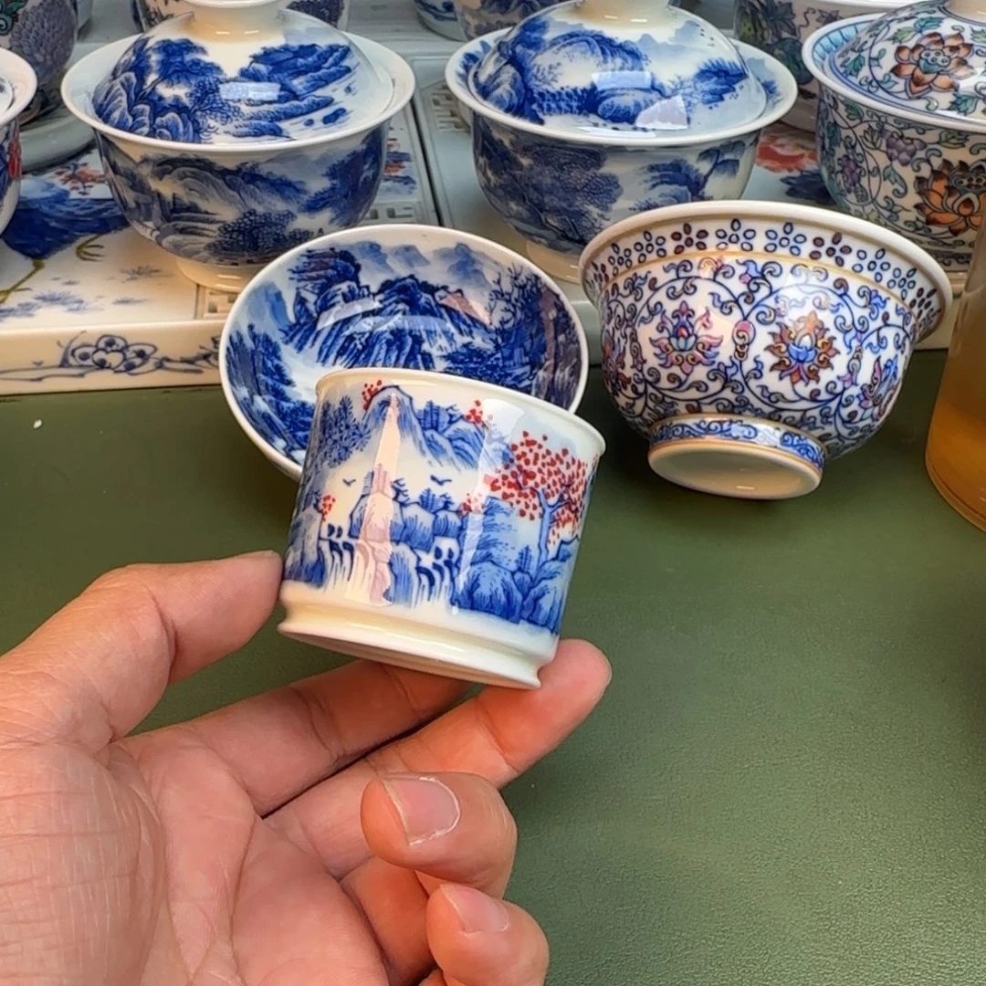 纯手工纯手绘茶具石头241