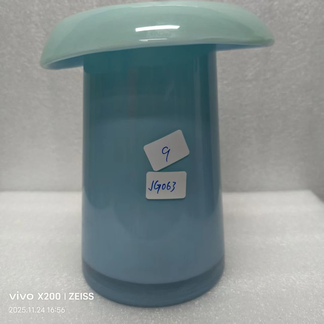 JG-063简约现代琉璃花瓶客厅餐桌插花艺术摆件