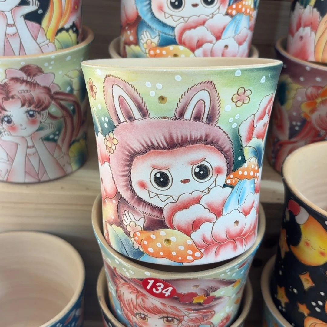 楠***&景德镇手绘花盆陶瓷
