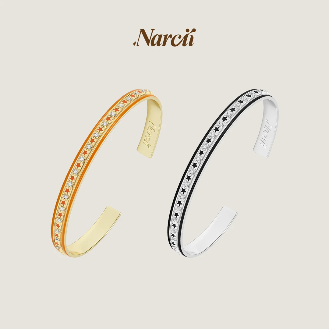 NARCII 合金合成锆石手镯 星河手镯女ins高级感小众原创复古手镯