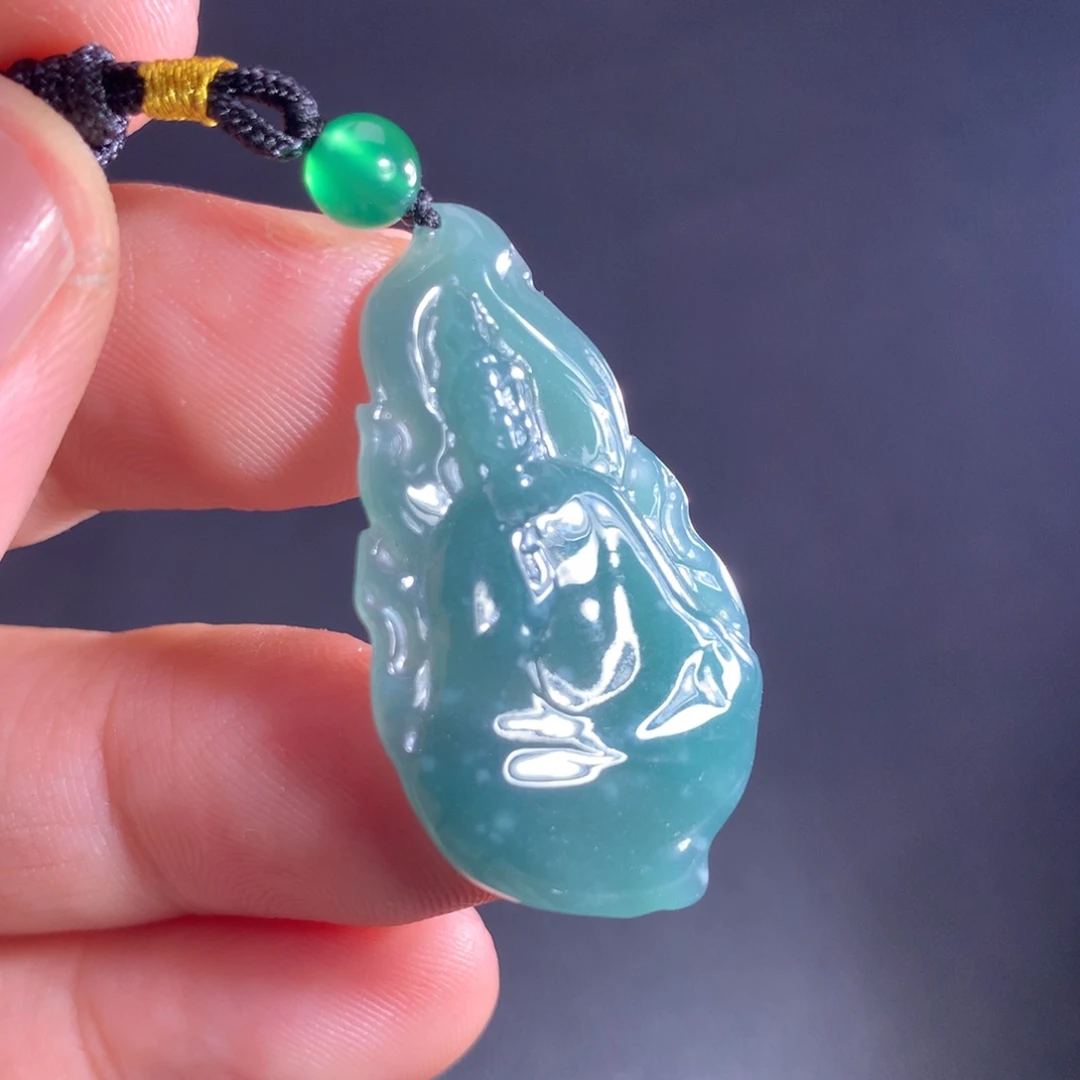 翡翠未镶嵌颈饰天然A货翡翠时尚气质女款吊坠挂坠