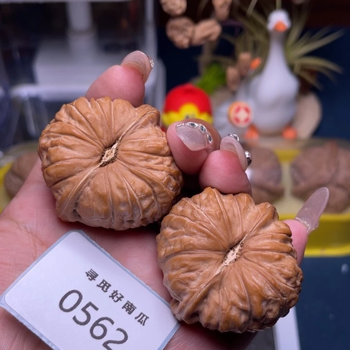 行***人把件文玩核桃南瓜墩42-0562