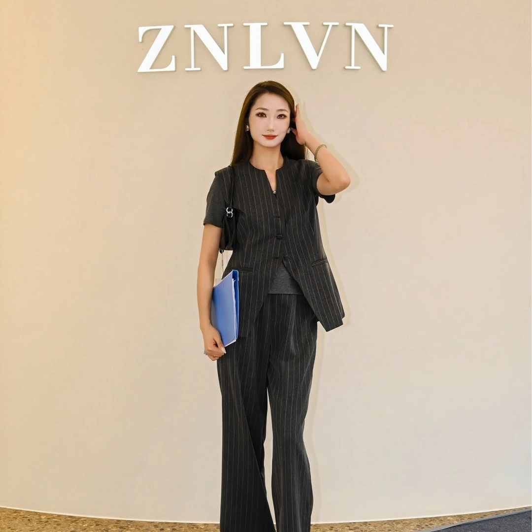 【门店专属】ZNLVN高级职场通勤教师干练轻奢气质时尚套装153W6723