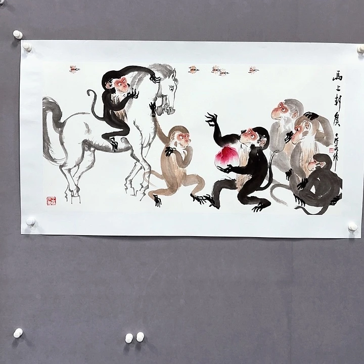 国画亲笔手绘放心去藏