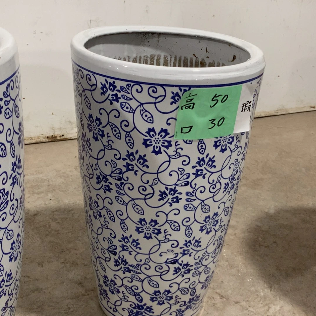 微瑕高温陶瓷花盆