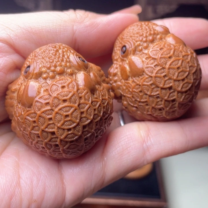 吊坠橄榄核金币金蟾手球3.67