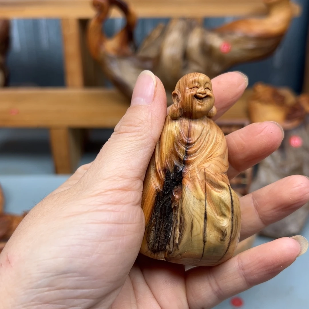 柏木崖柏木摆件手把件，57