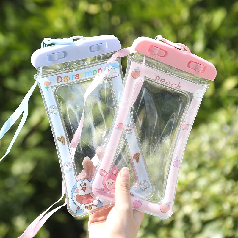 卡通气囊手机防水袋触屏套户外防水袋漂浮手机防水套手机袋