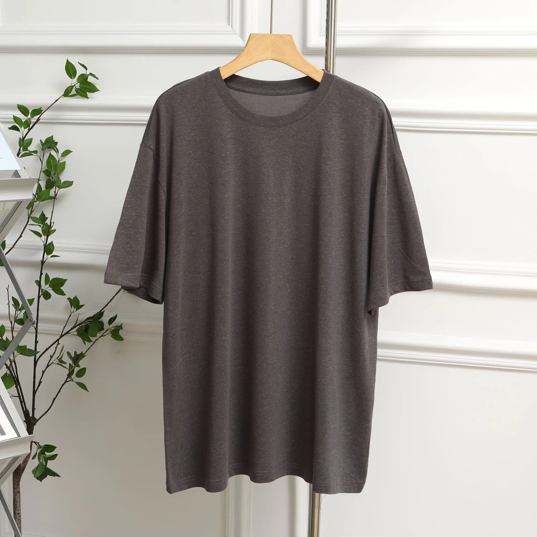 天丝亚麻男士T恤5029