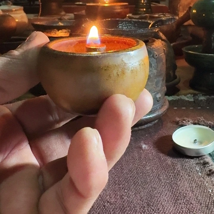 茉***.阿文手作温茶小油灯