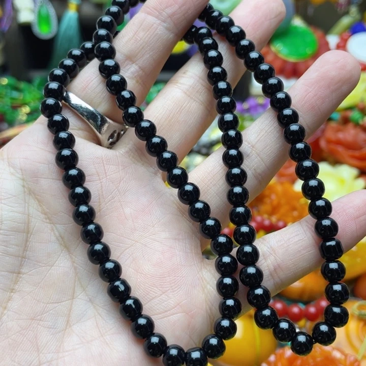 树脂制品80号黑色项链