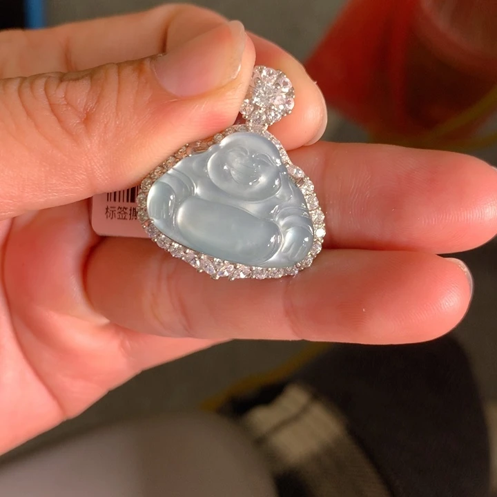 【闪购商品】颈饰银S925镶嵌翡翠天然翡翠