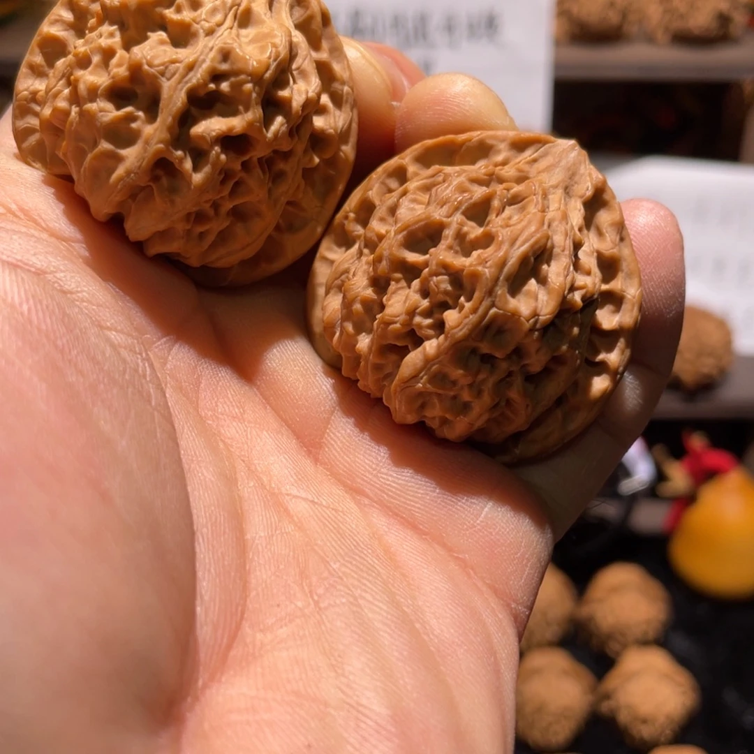 把件文玩核桃40尺邢台原桩苹果园十字底