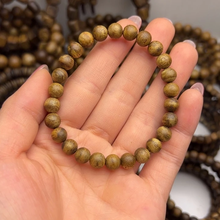 沉香碎屑沉香种植奇楠卡07圆珠单圈