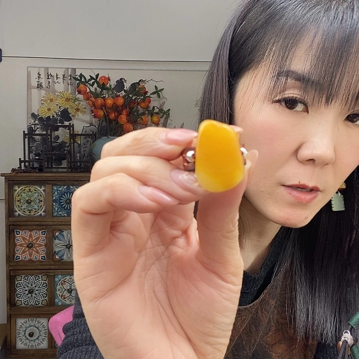 蜜蜡戒指未镶嵌岁**好戒指