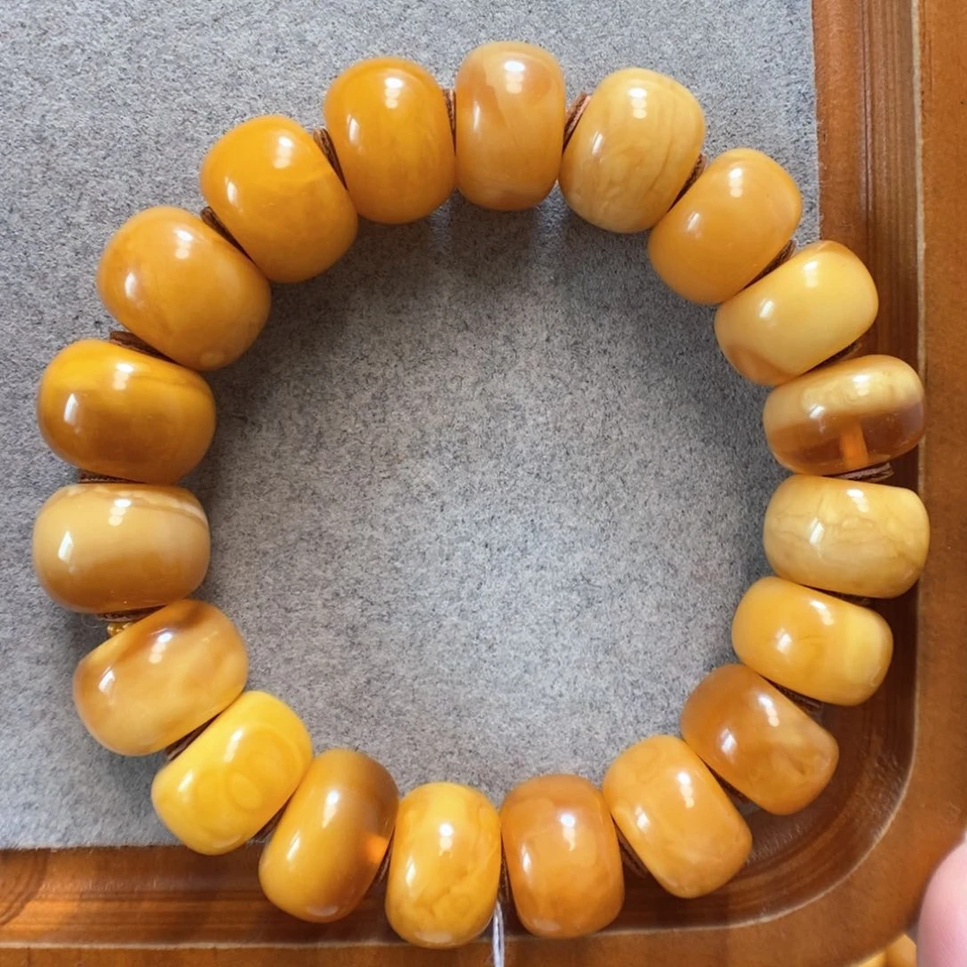 未镶嵌蜜蜡手串蜜蜡手串