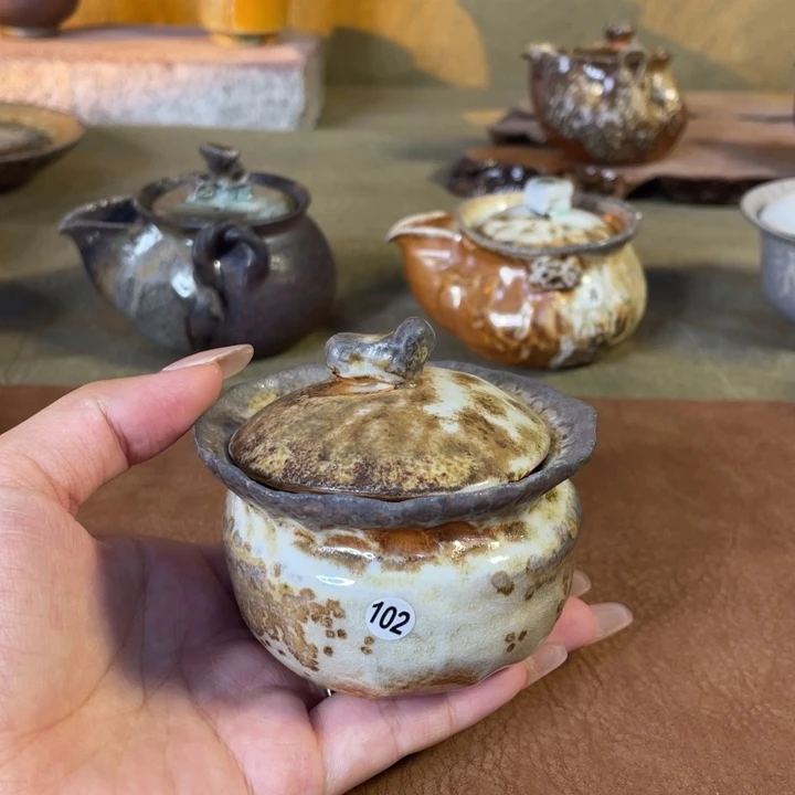 景德镇柴烧福袋盖碗102……100cc全品福利