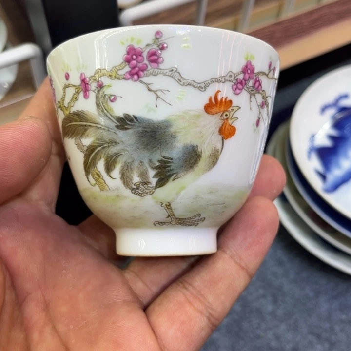 纯手绘精品盖碗杯