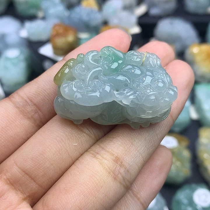 颈饰未镶嵌翡翠天然缅甸翡翠