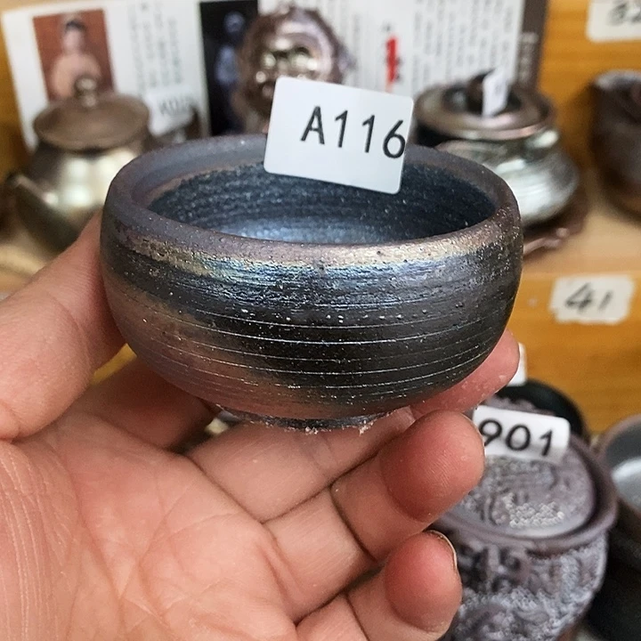 紫砂茶杯柴烧纯手工116