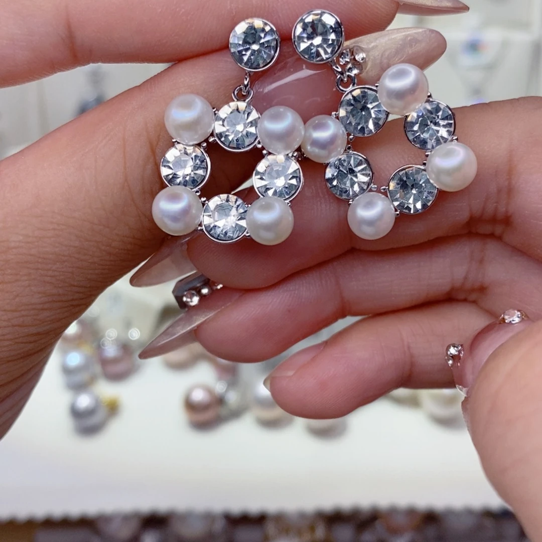 未镶嵌淡水珍珠耳饰