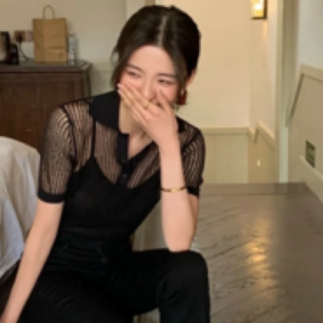 99新 YSL/圣罗兰 W108729/黑色条纹短袖Polo衫/尺码S/