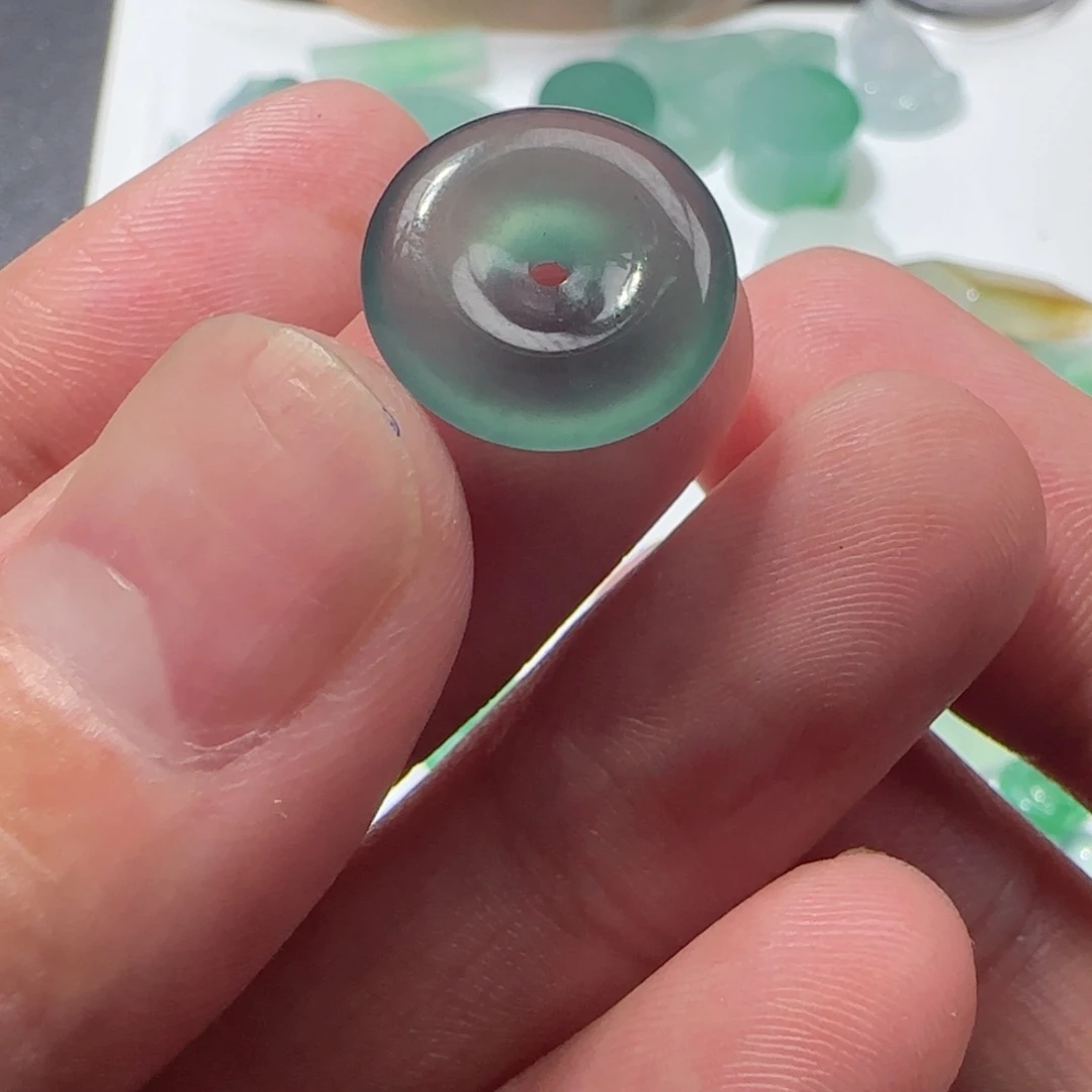 s***z定制翡翠未镶嵌天然翡翠平安扣