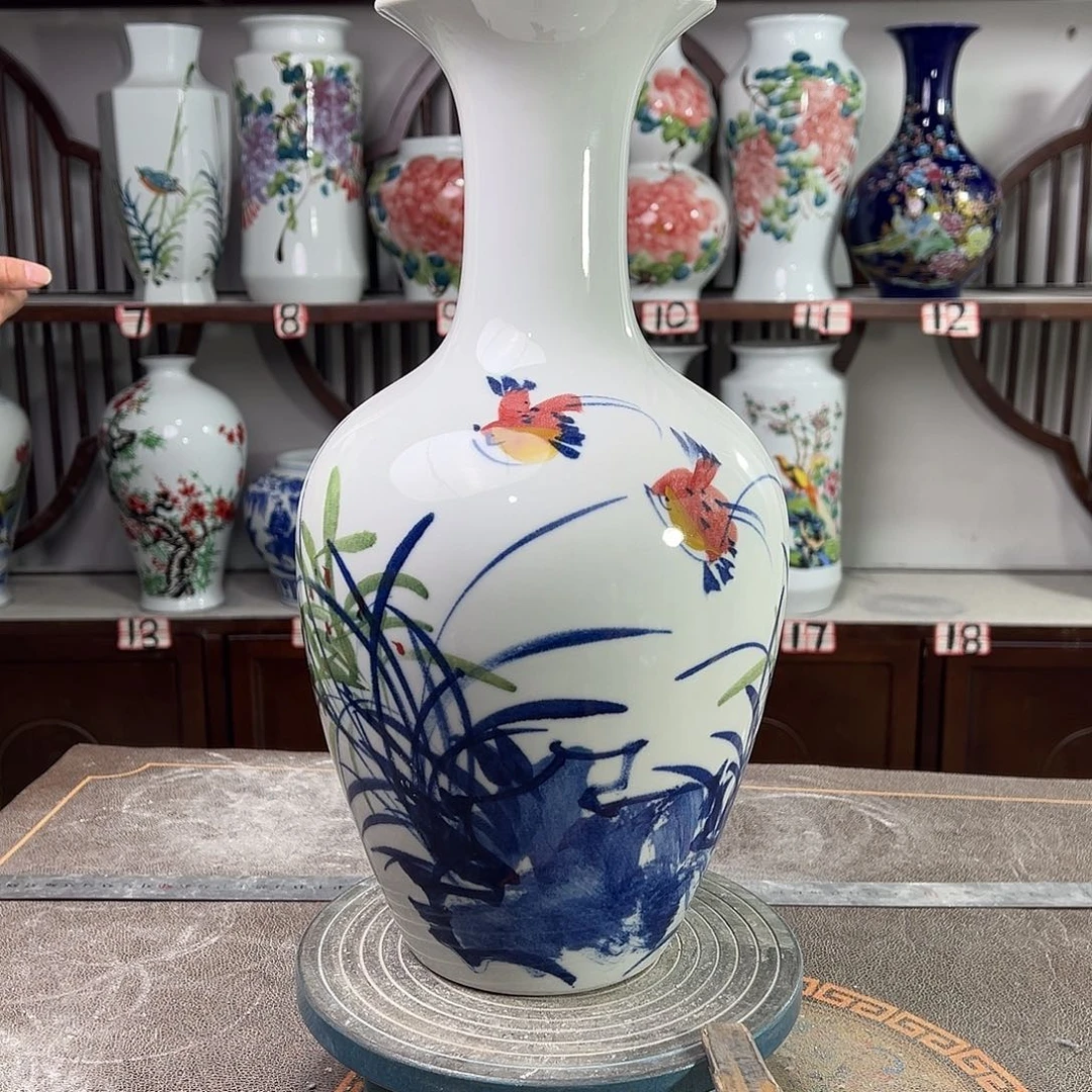 陶摆件景德镇陶瓷棒玉