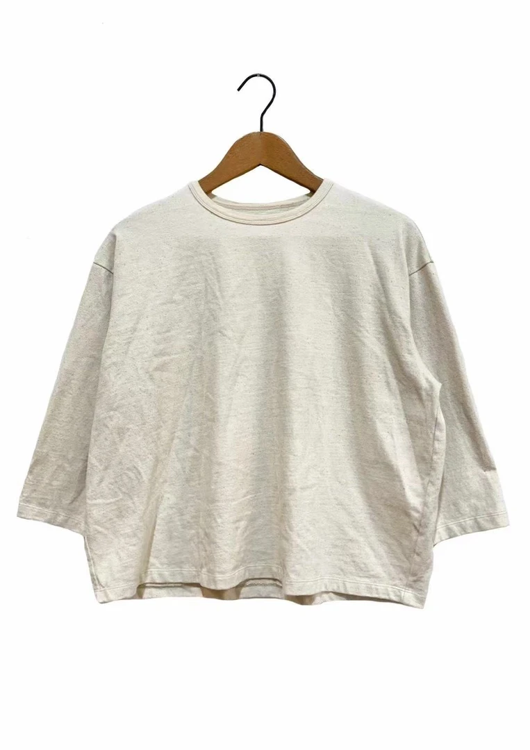 左岸迷香 圆机针T恤 Z25SS4020 小众文艺起气质百搭100棉休闲宽松