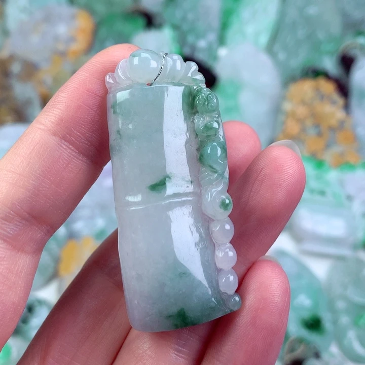 纯***炮吊坠(不含链)未镶嵌翡翠