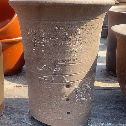 紫砂中国李新紫砂花盆，