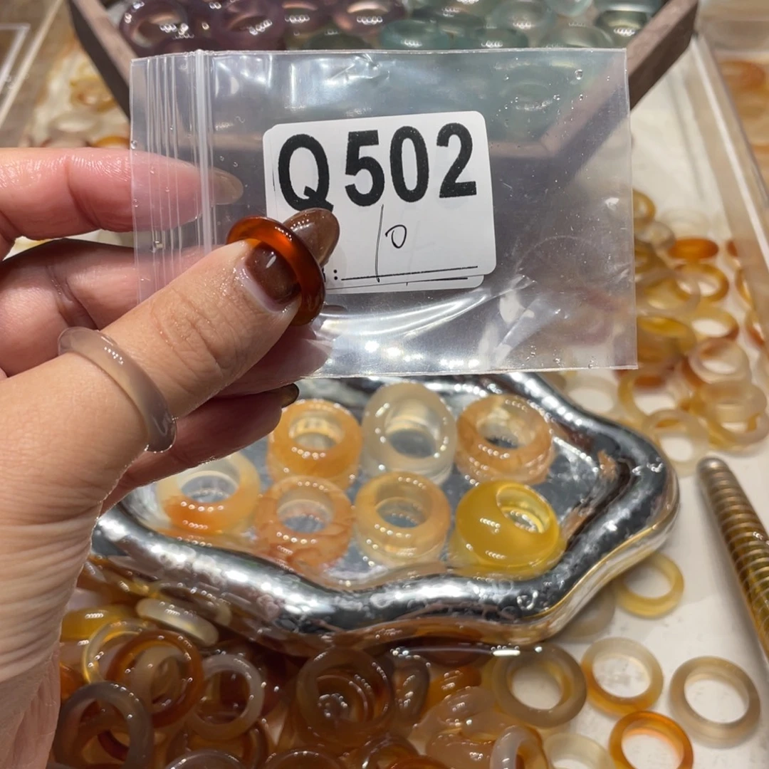 玛瑙/玉髓未镶嵌戒指502