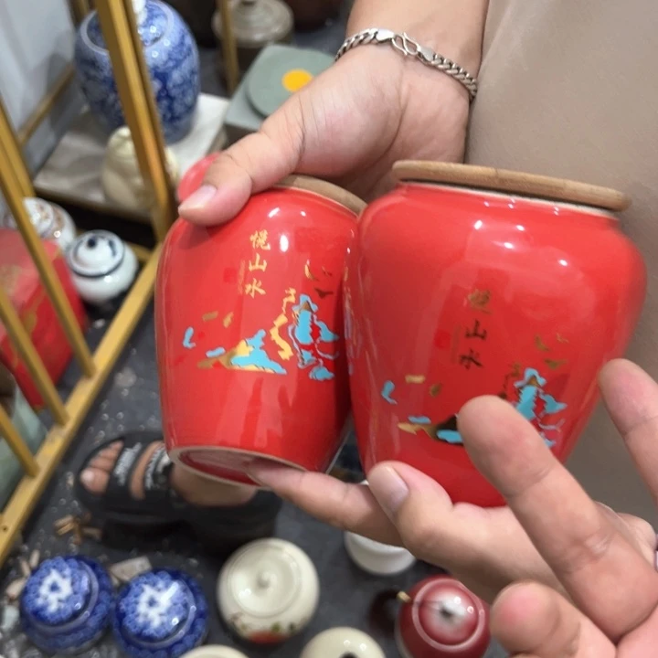 瑕疵福利品陶瓷茶叶罐