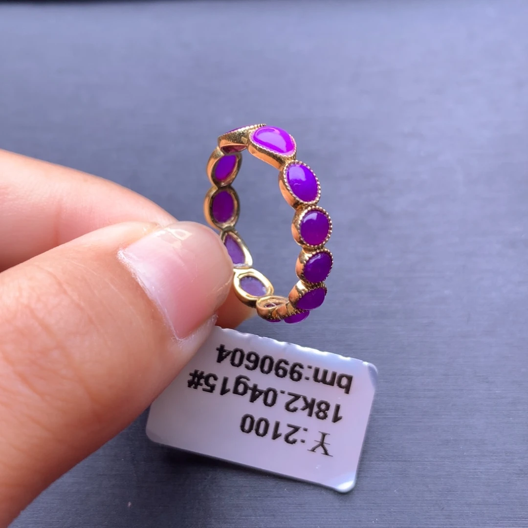 苏纪石（舒俱来）戒指18K金镶嵌