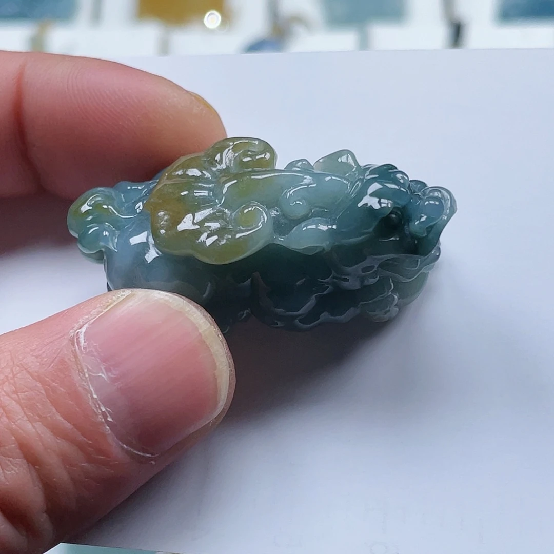 翡翠颈饰未镶嵌缅甸天然A货翡翠