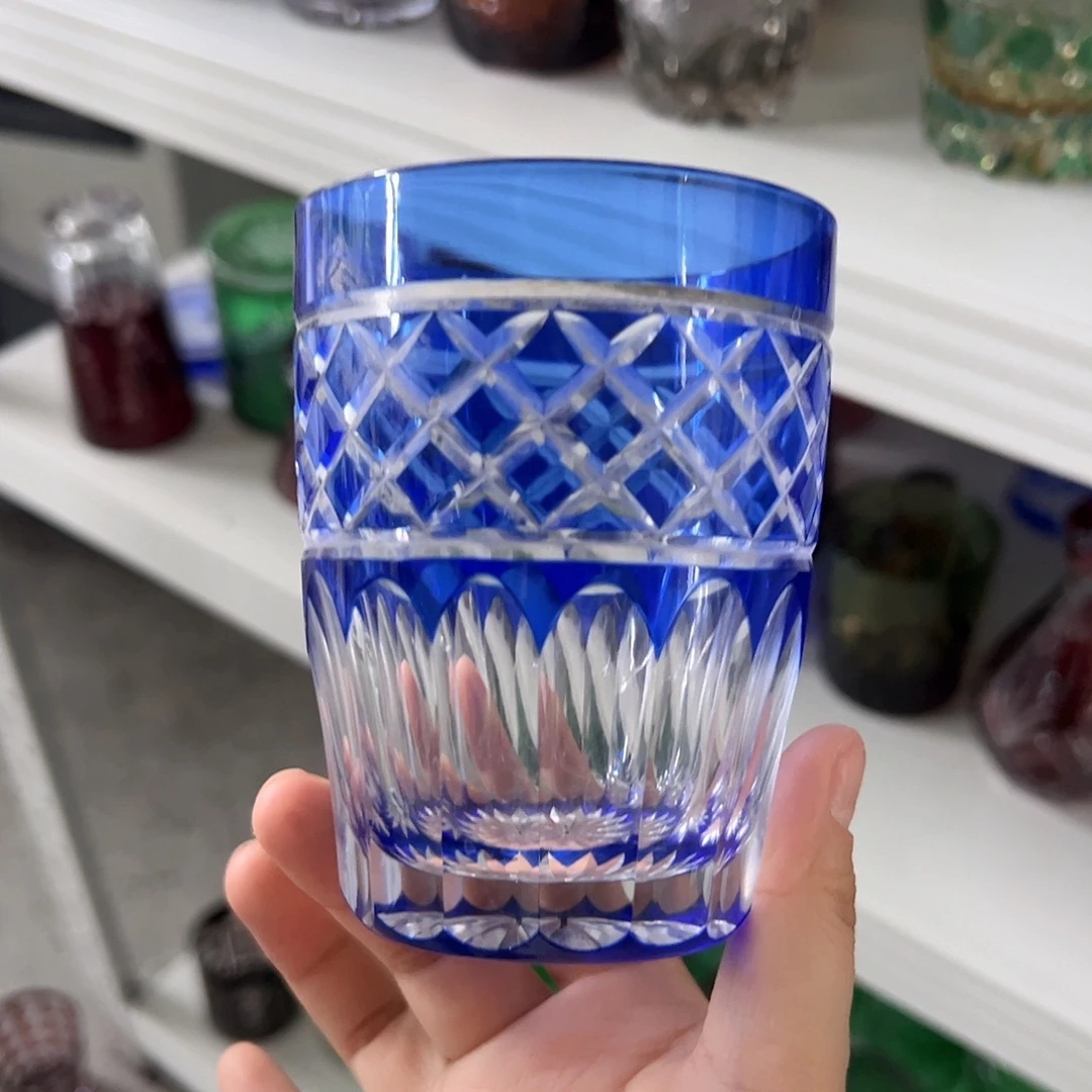 水晶玻璃高脚款微瑕一个
