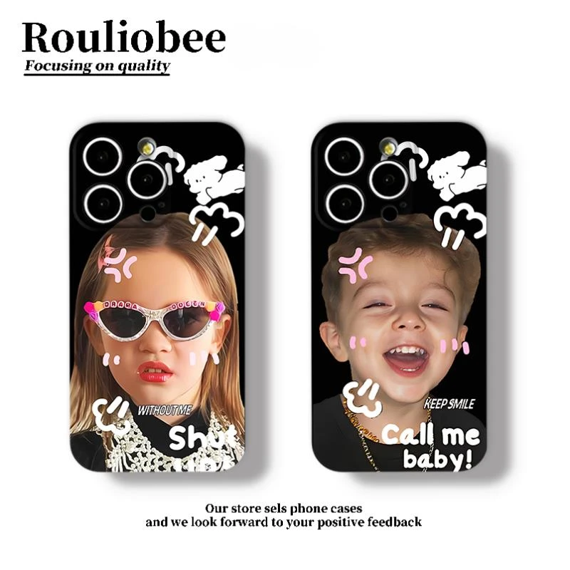 欧克里里欧美男孩女孩适用苹果16promax手机壳华为oppo小米15vivo