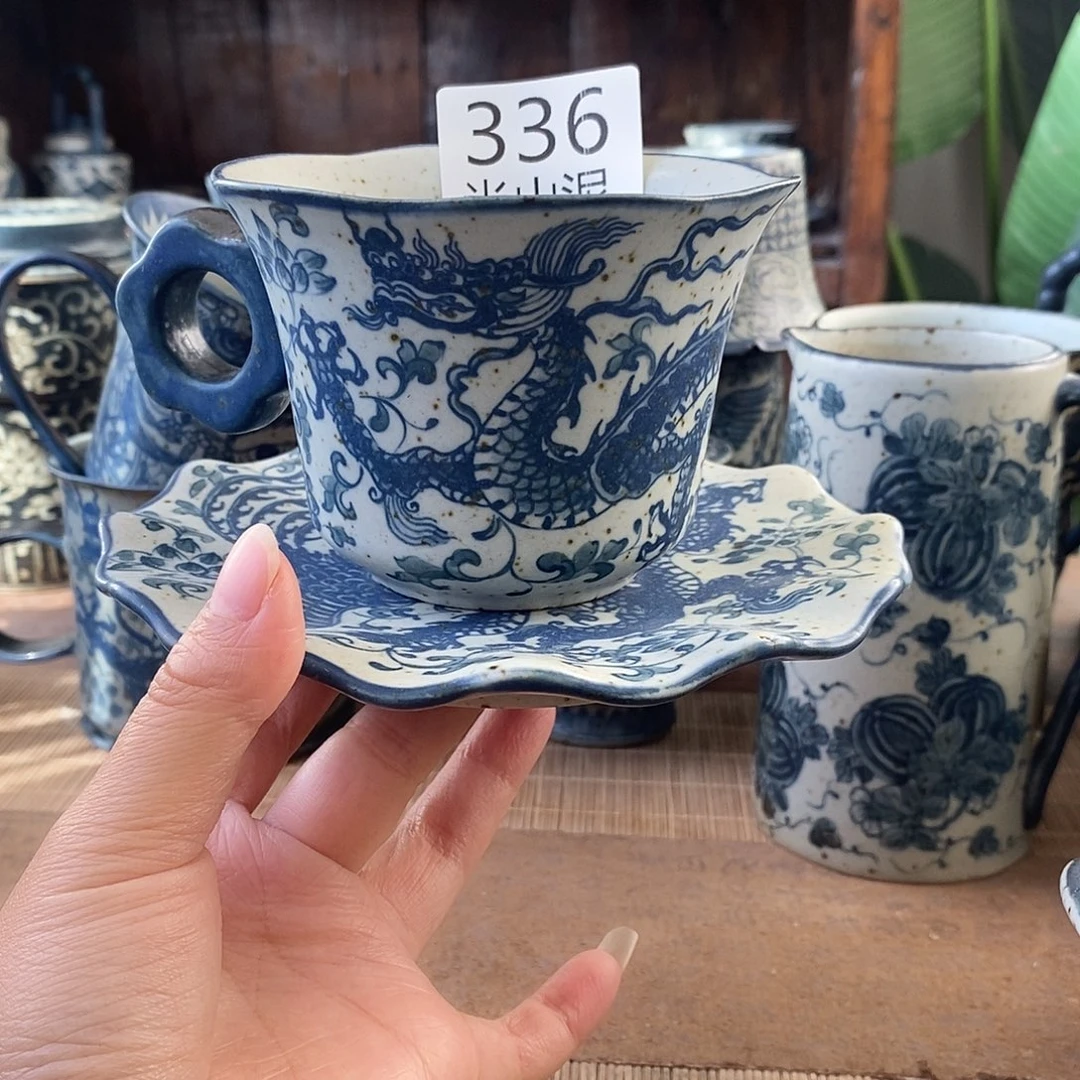 手工手绘青花高温陶瓷