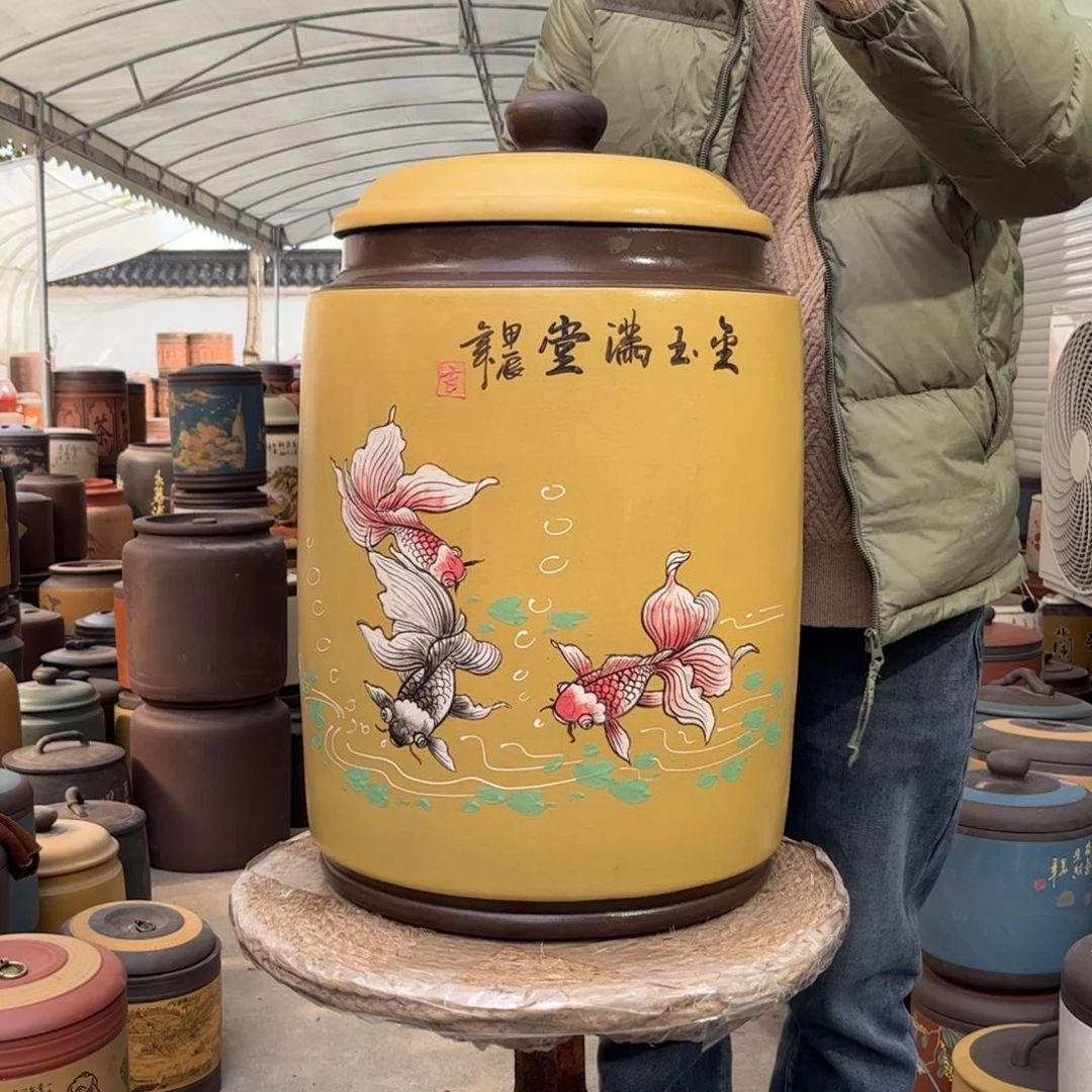 紫砂茶叶罐45 饼茶叶罐