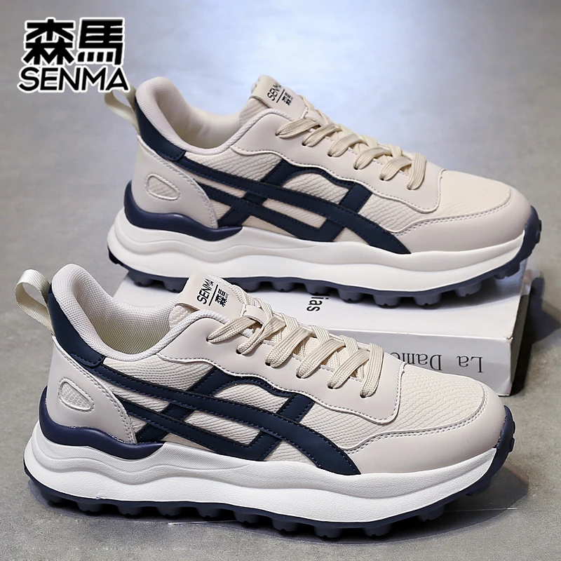 SENMA/森马男鞋男士轻便百搭休闲运动鞋秋季学生ins厚底跑步鞋潮
