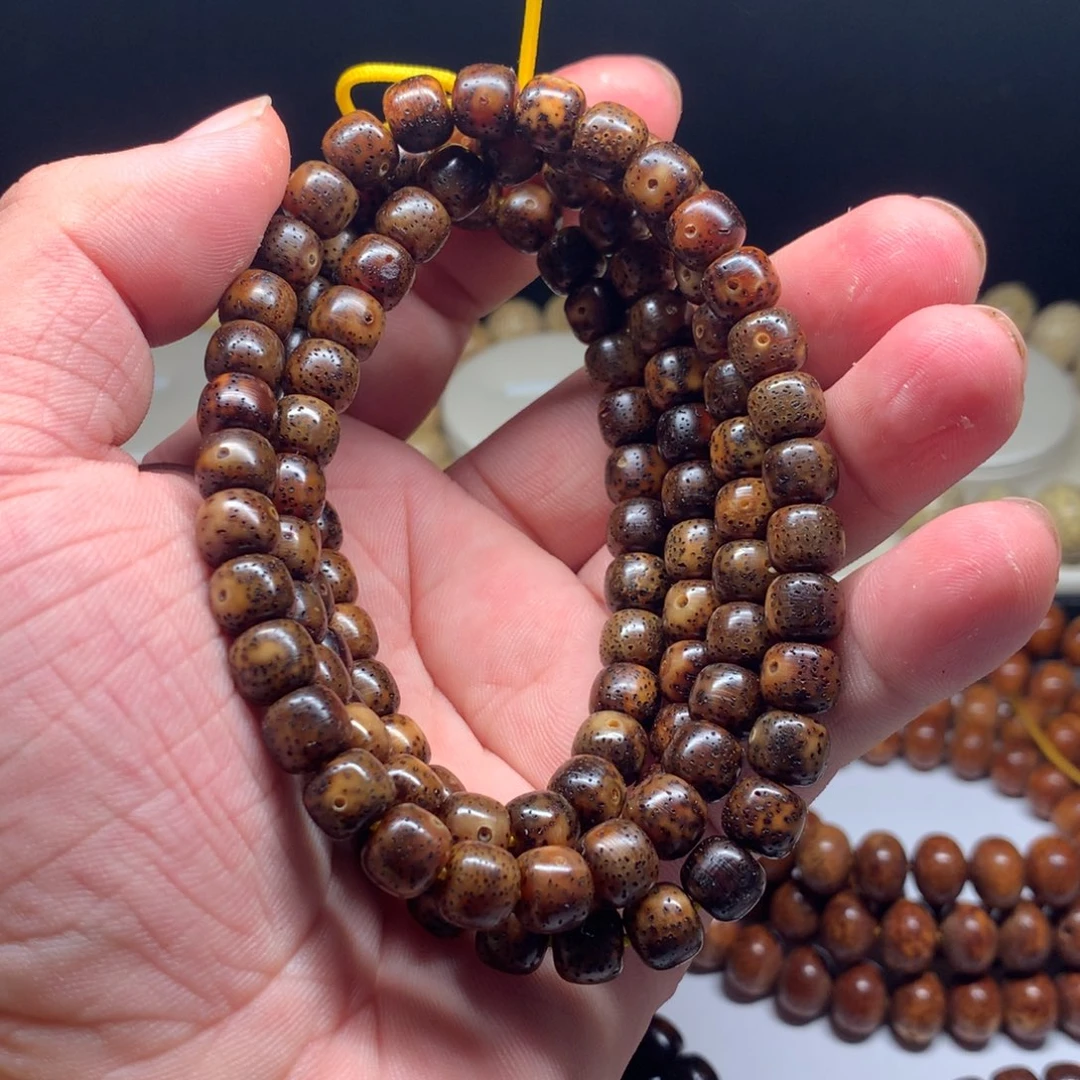 星月菩提吊坠陈籽108黑金系列87尺寸