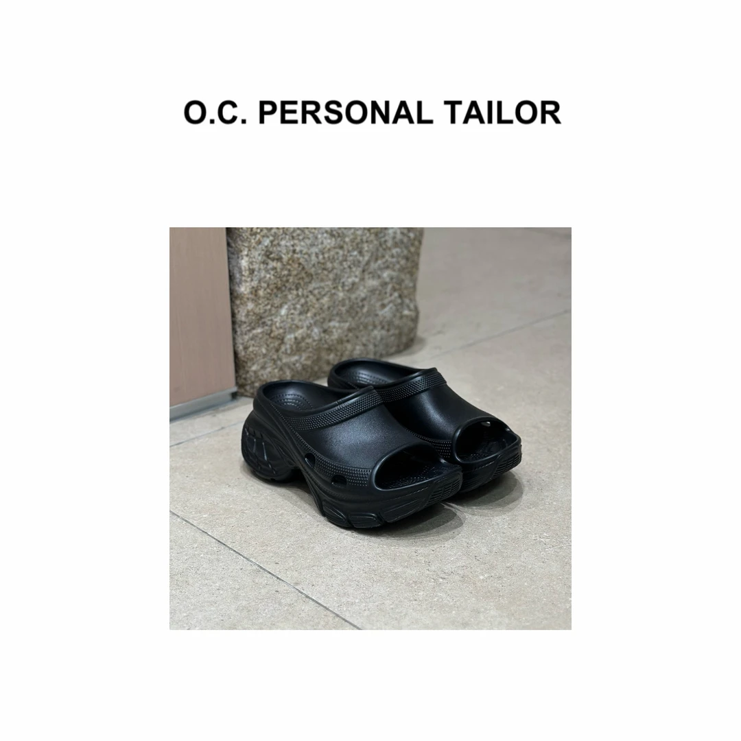 oc精选 25ss 时髦精厚底增高休闲百搭外穿拖鞋 0823