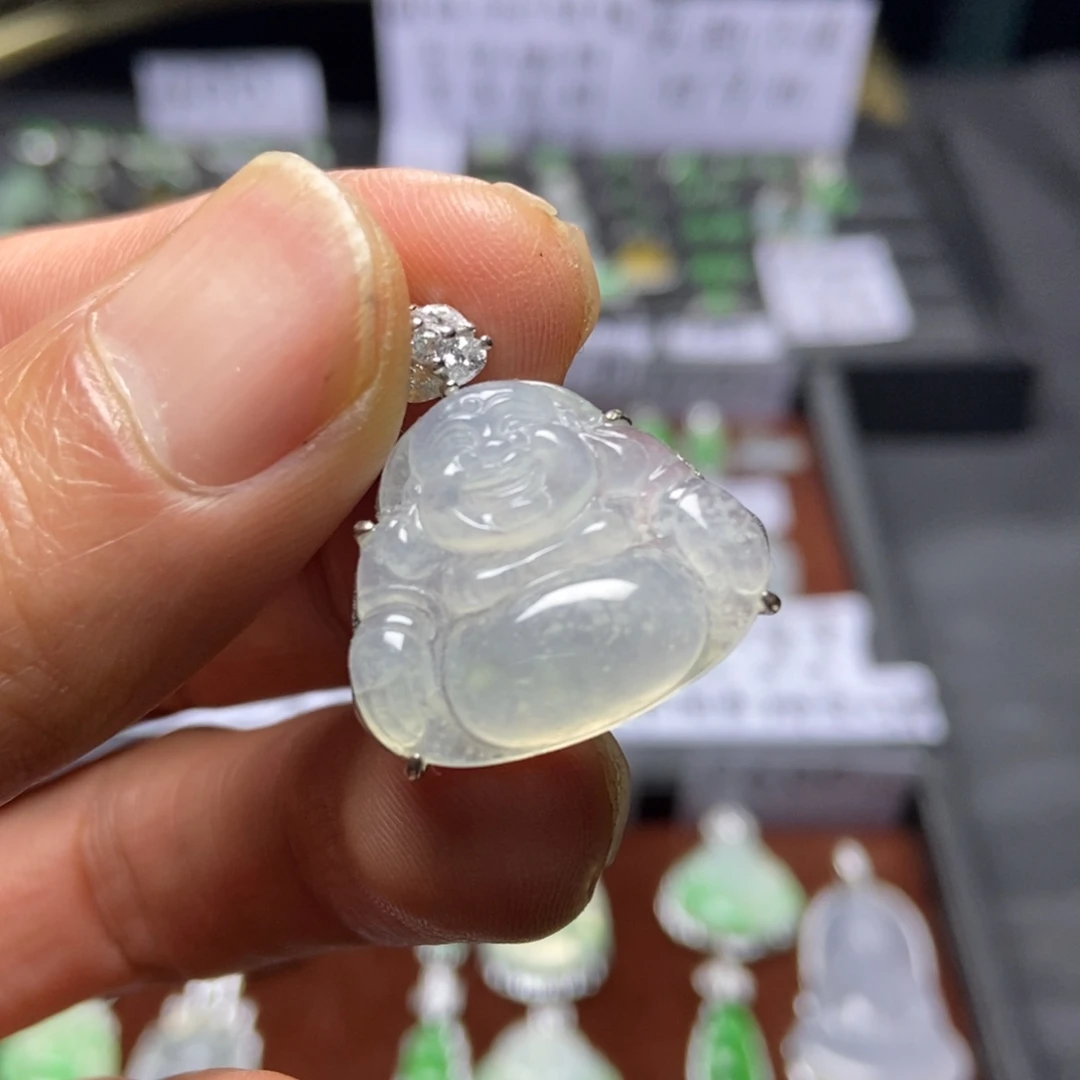 翡翠银S925镶嵌颈饰