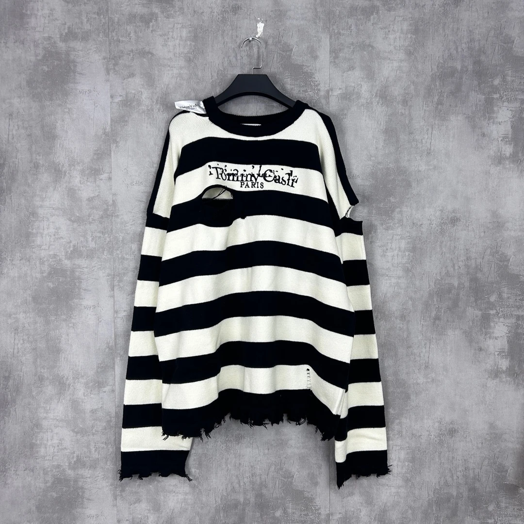 120（一口价）Masion Margiela xTommy Cash新款条纹毛衣 均码 全新