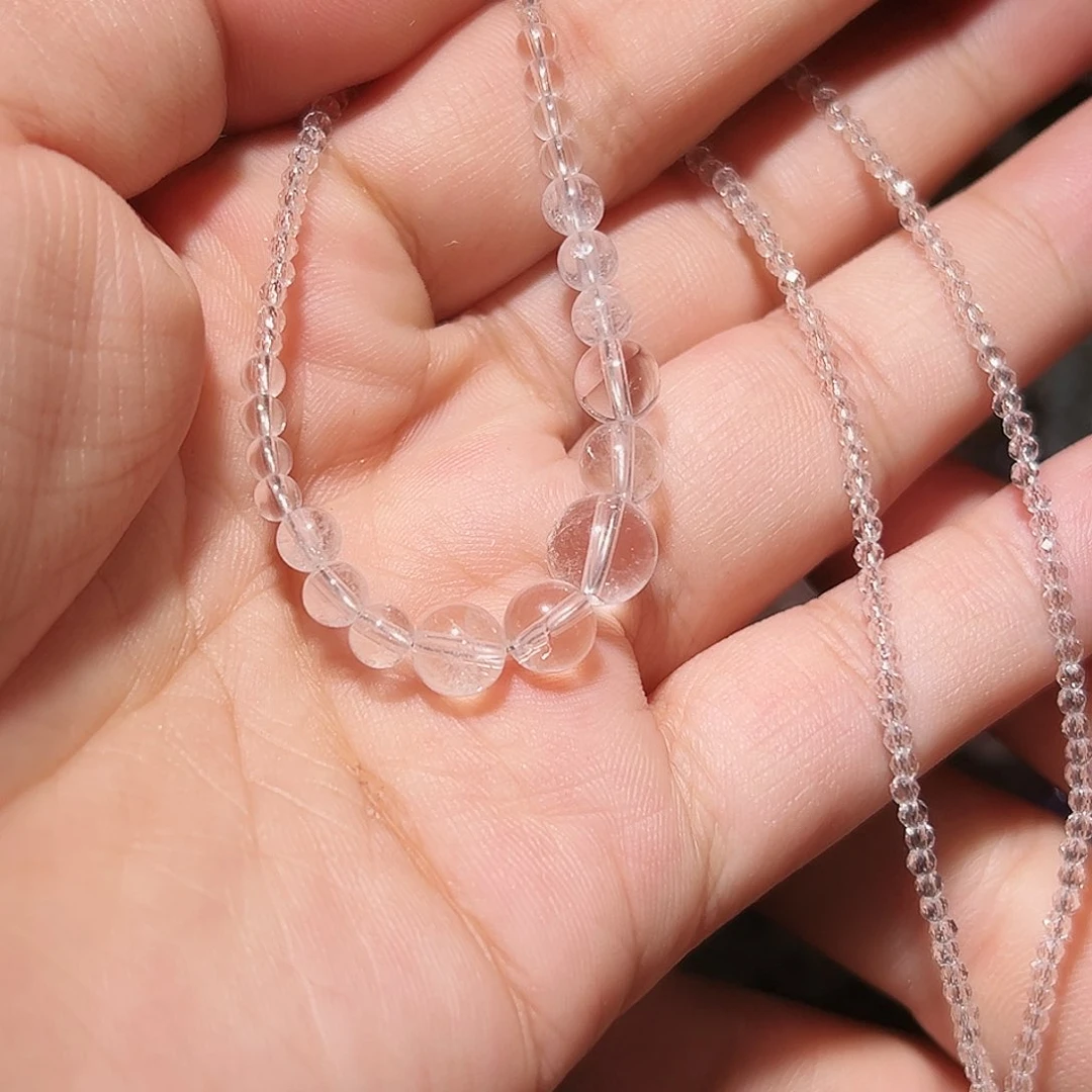 水晶手链未镶嵌喜马拉雅白水晶锁骨链
