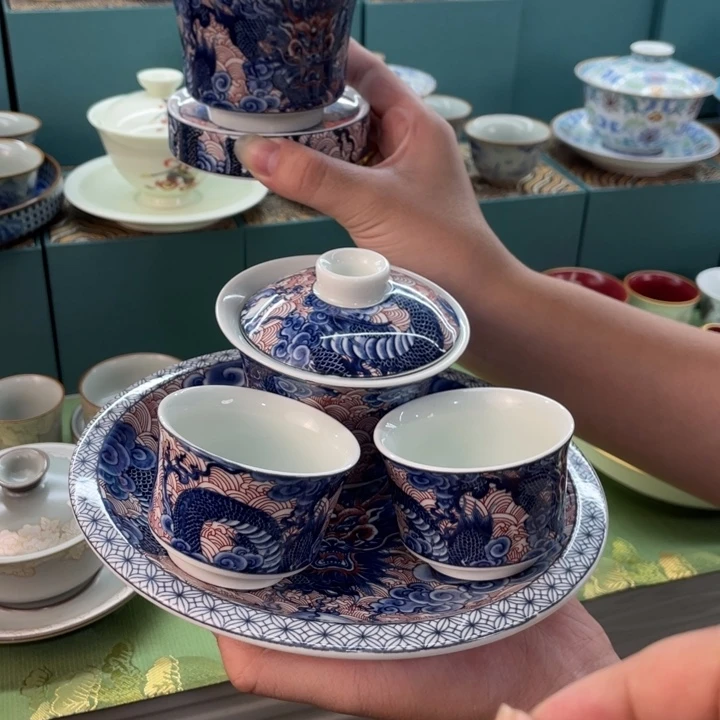 景德镇陶瓷盖碗陶瓷