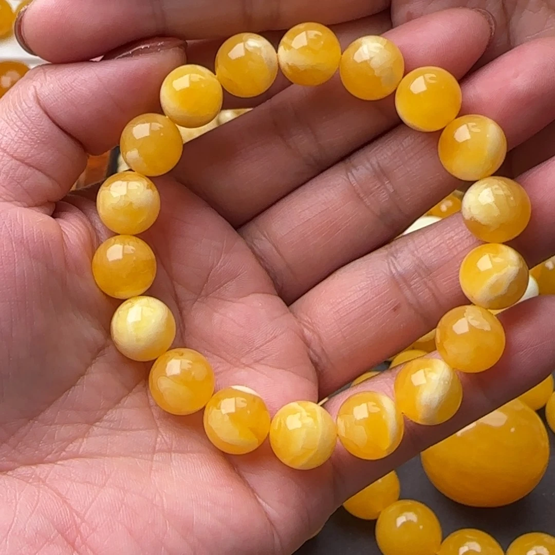 蜜蜡未镶嵌颈饰焦皮杨枝甘露同料11