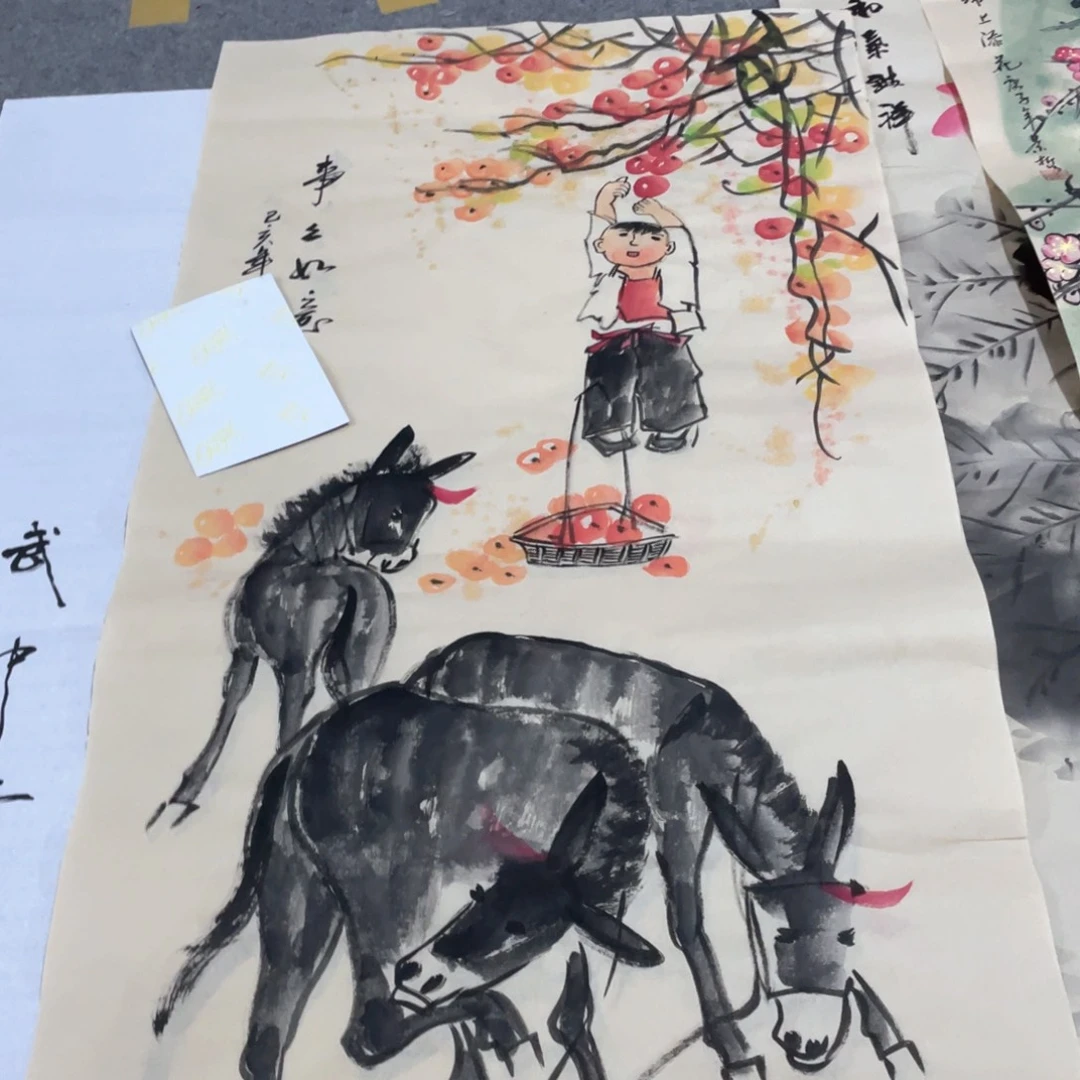 国画国画作品画心一张
